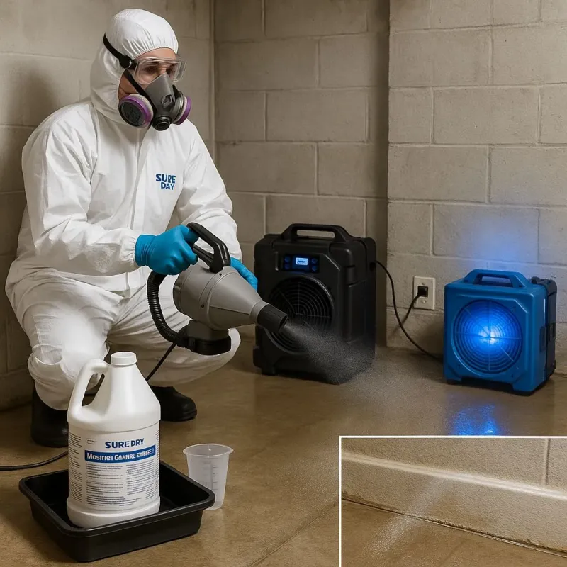 Sanitization and Odor Removal process in Dighton, MA